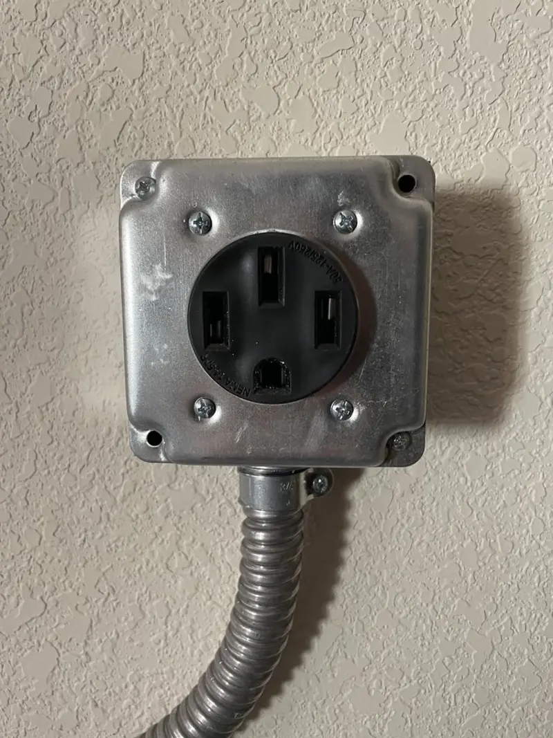 NEMA 14-50 outlet installed for Electrical Panel Upgrade in Sunnyvale