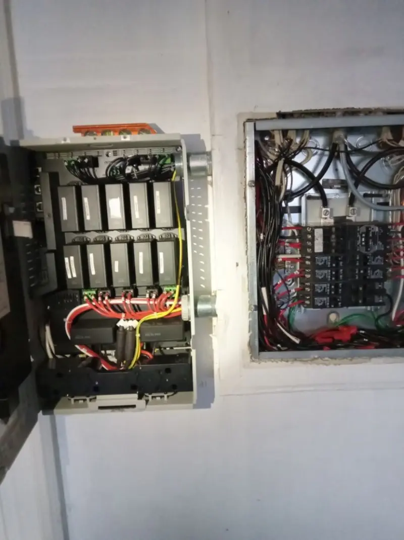 Electrical panel upgrade completed for Security Camera Wiring in Sunnyvale